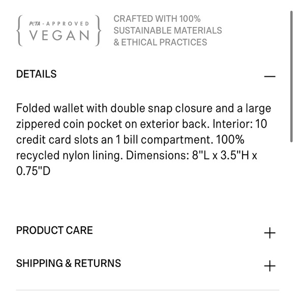 Matt & Nat Blue Wallet 💵 - Picture 6 of 9